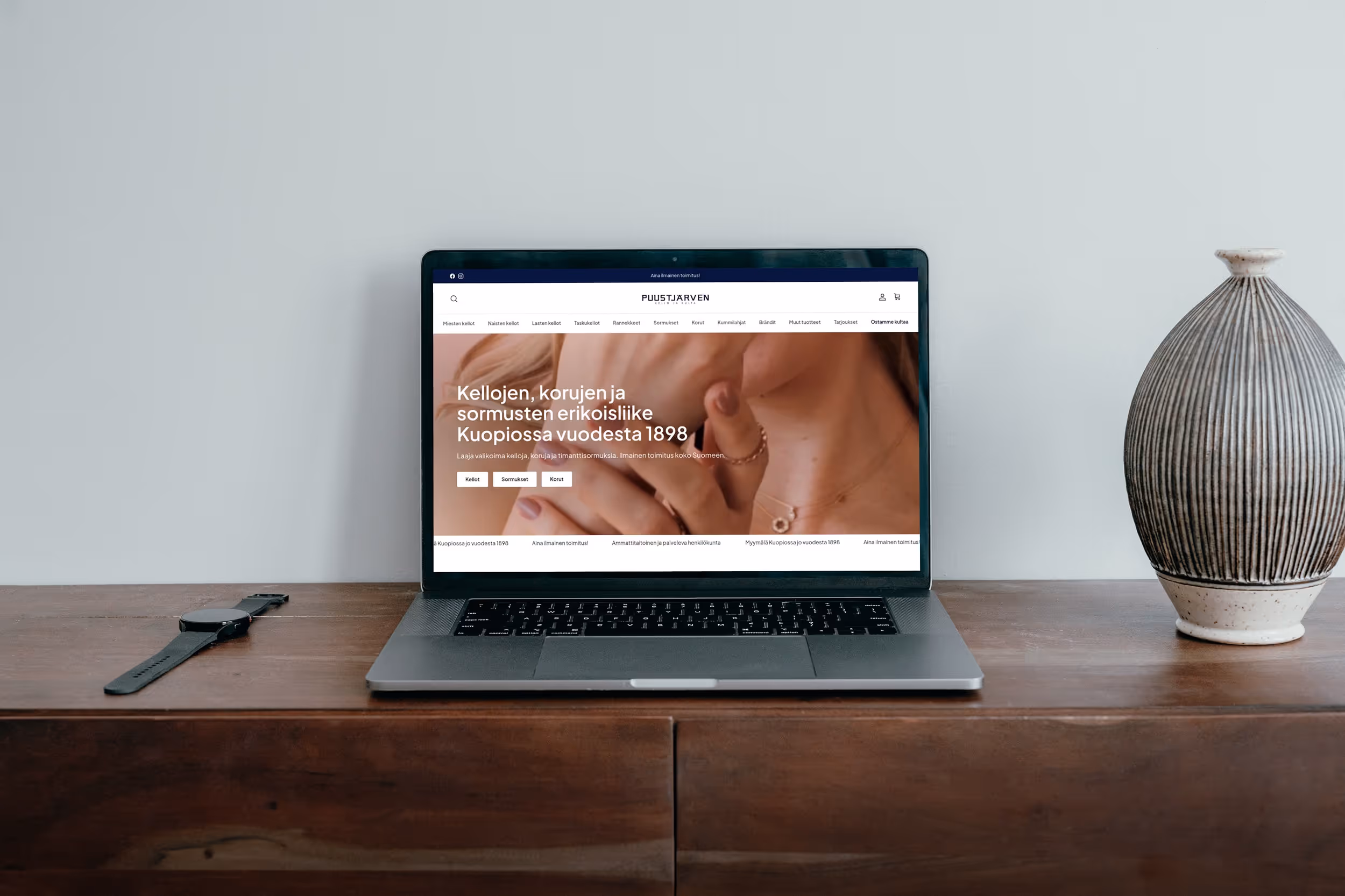 Puustjärven Kello ja Kulta, Shopify-verkkokauppa